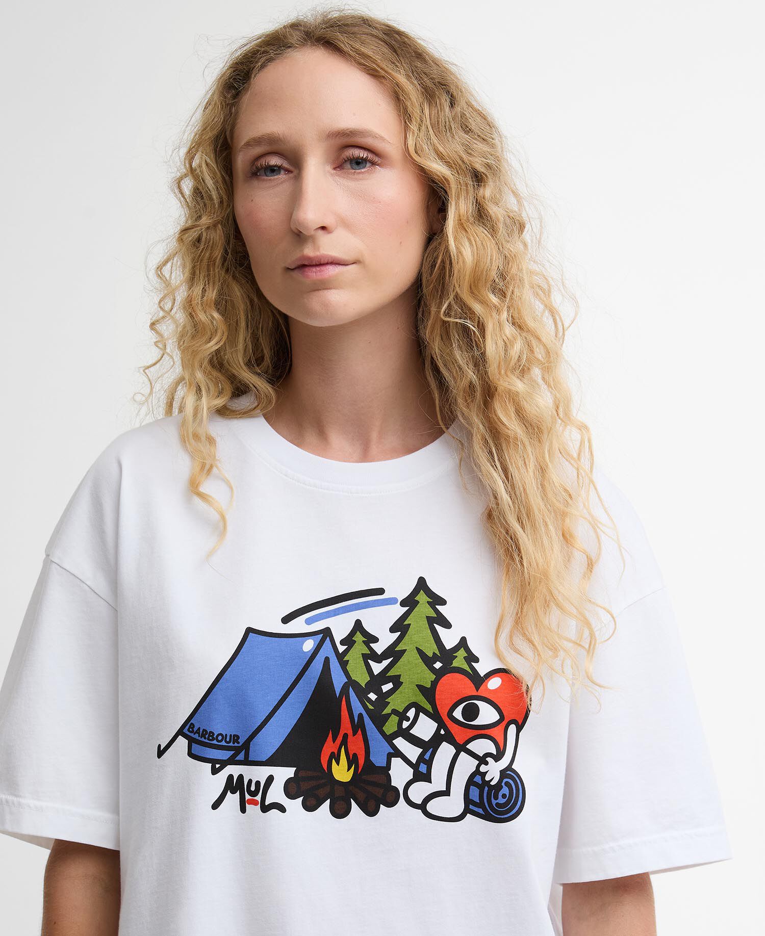 Barbour x Mul T-Shirt Grainger Oversized White