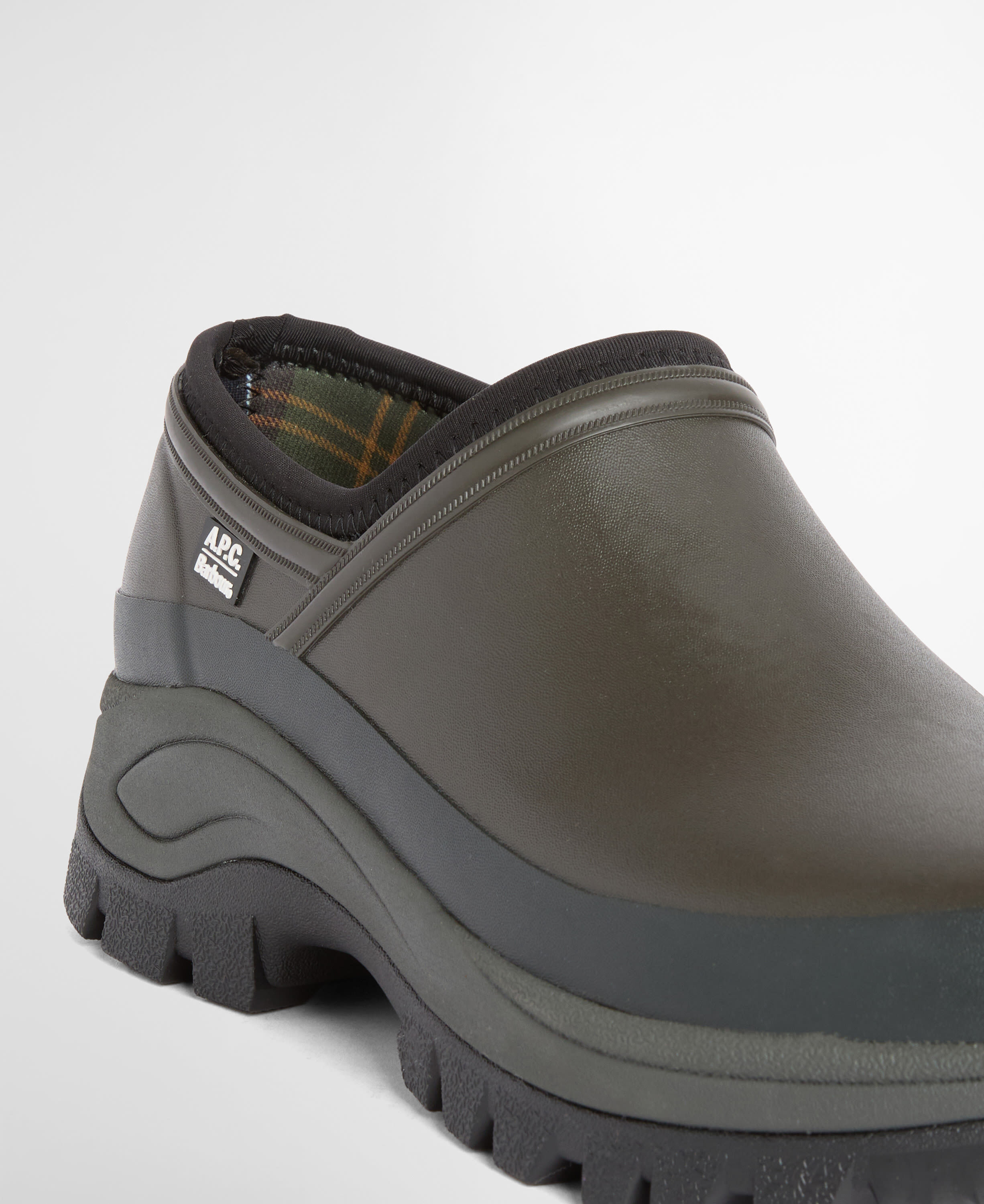 Barbour x A.P.C. Women's Clogs Dark Sage