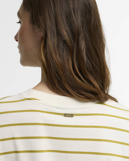 Ambleside Striped T-Shirt Cloud/Pear