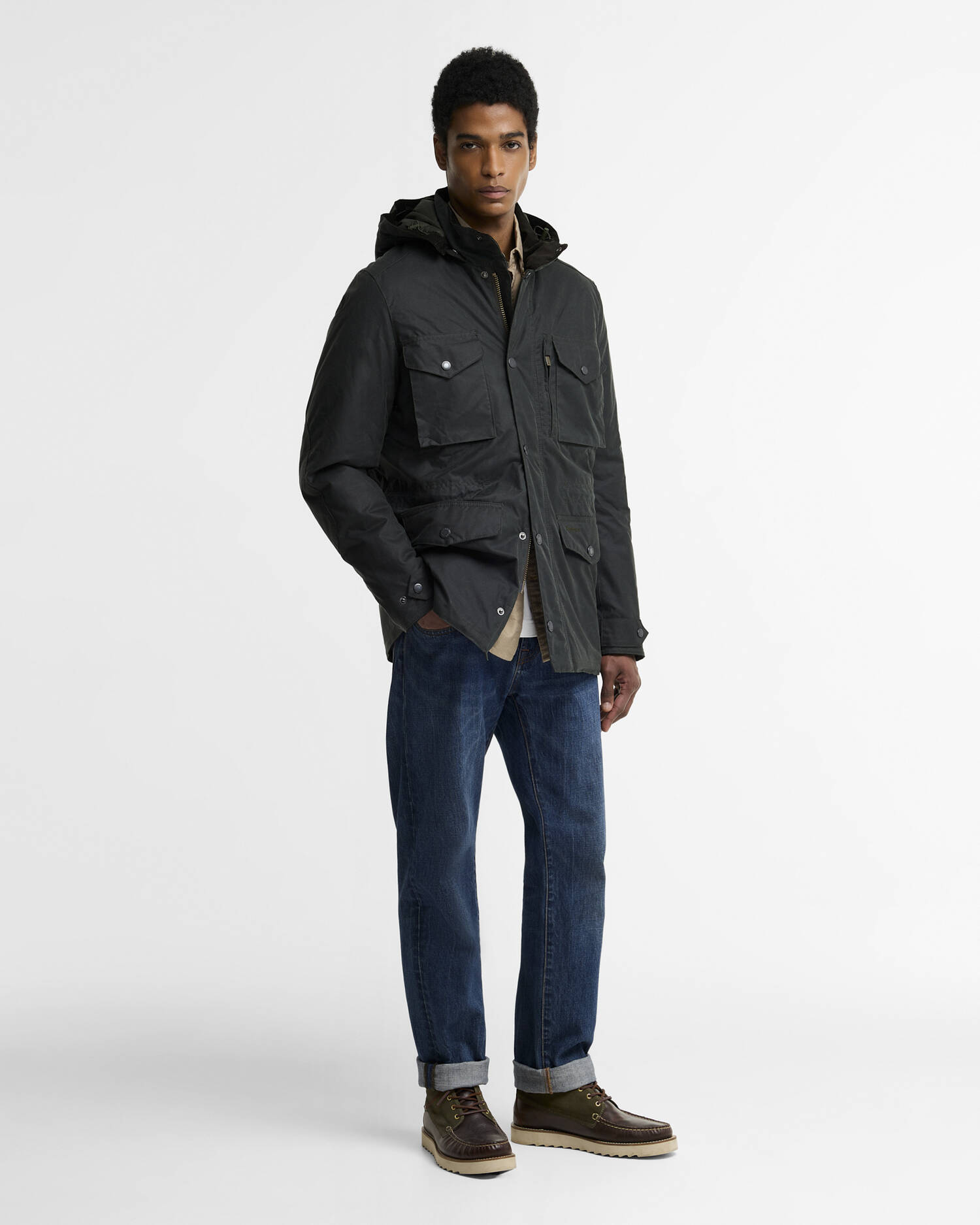Winter Sapper Waxed Jacket Sage/Shadow Classic image number 1