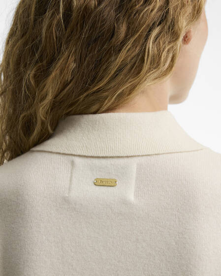 Wynn Wool Polo Shirt Cloud
