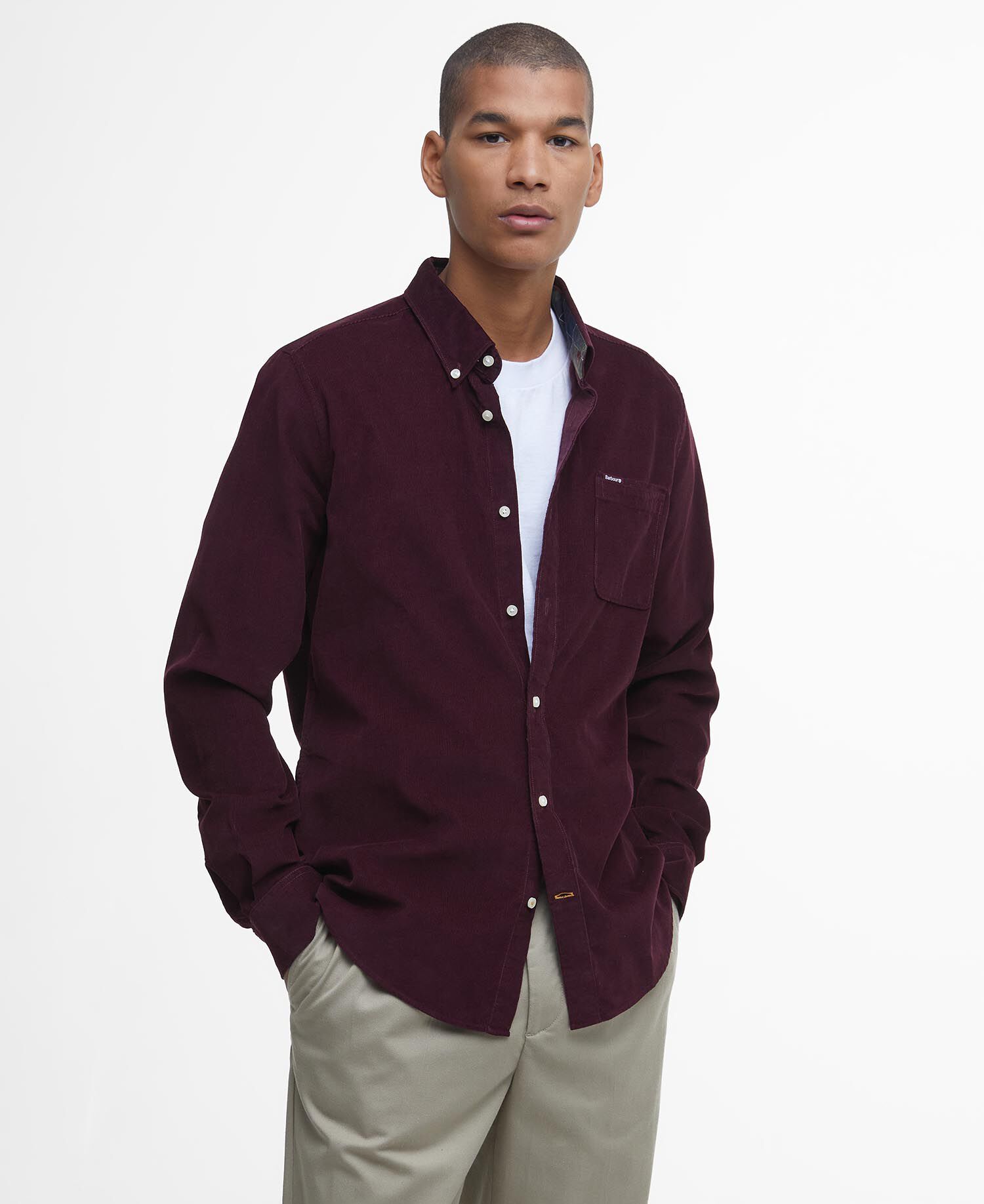 Ramsey Tailored Long-Sleeved Shirt Winter Red