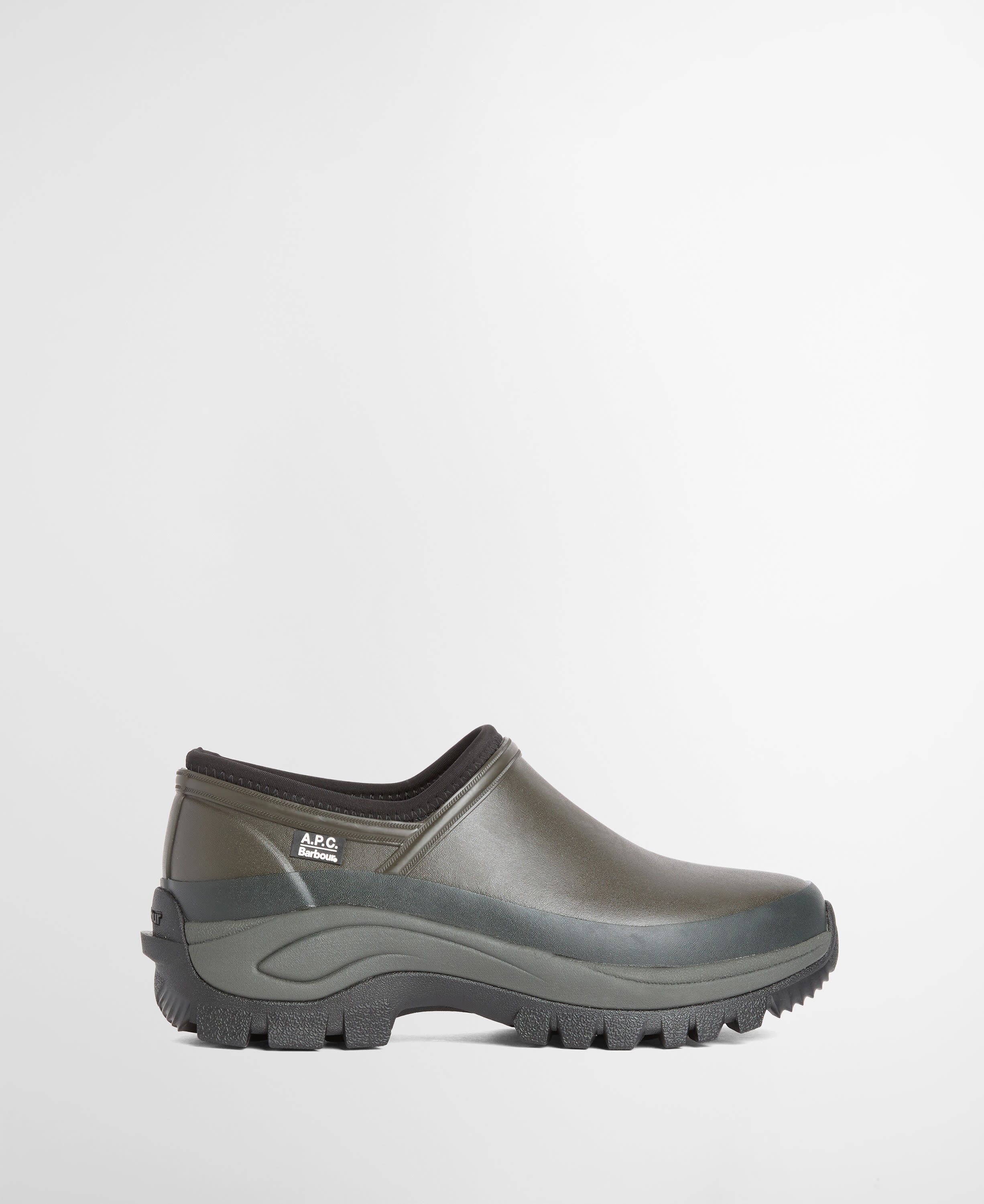 Barbour x A.P.C. Women's Clogs Dark Sage