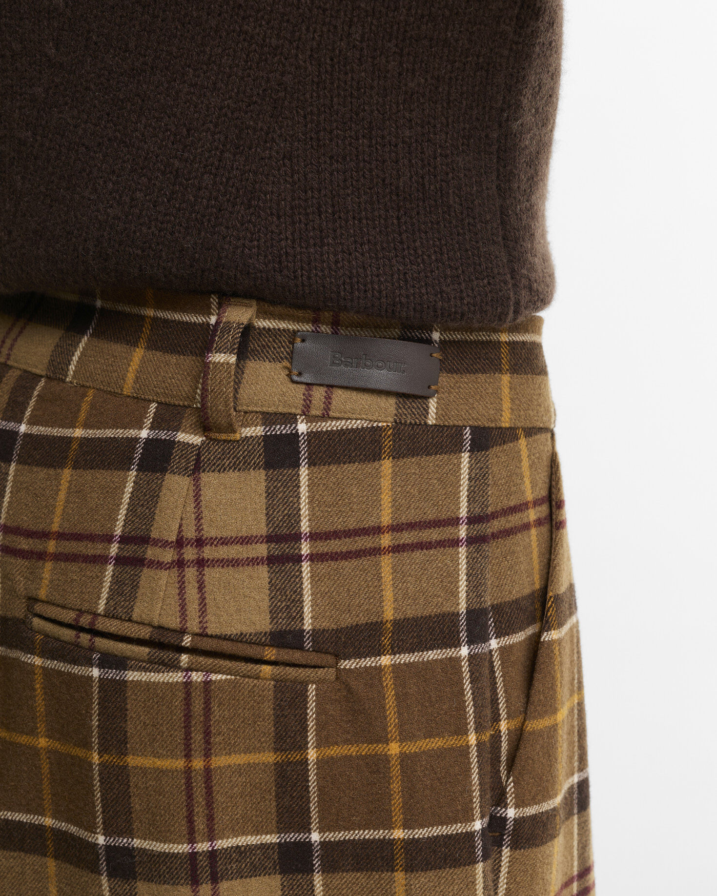 Darwen Tartan Straight-Leg Trousers Muted Tartan