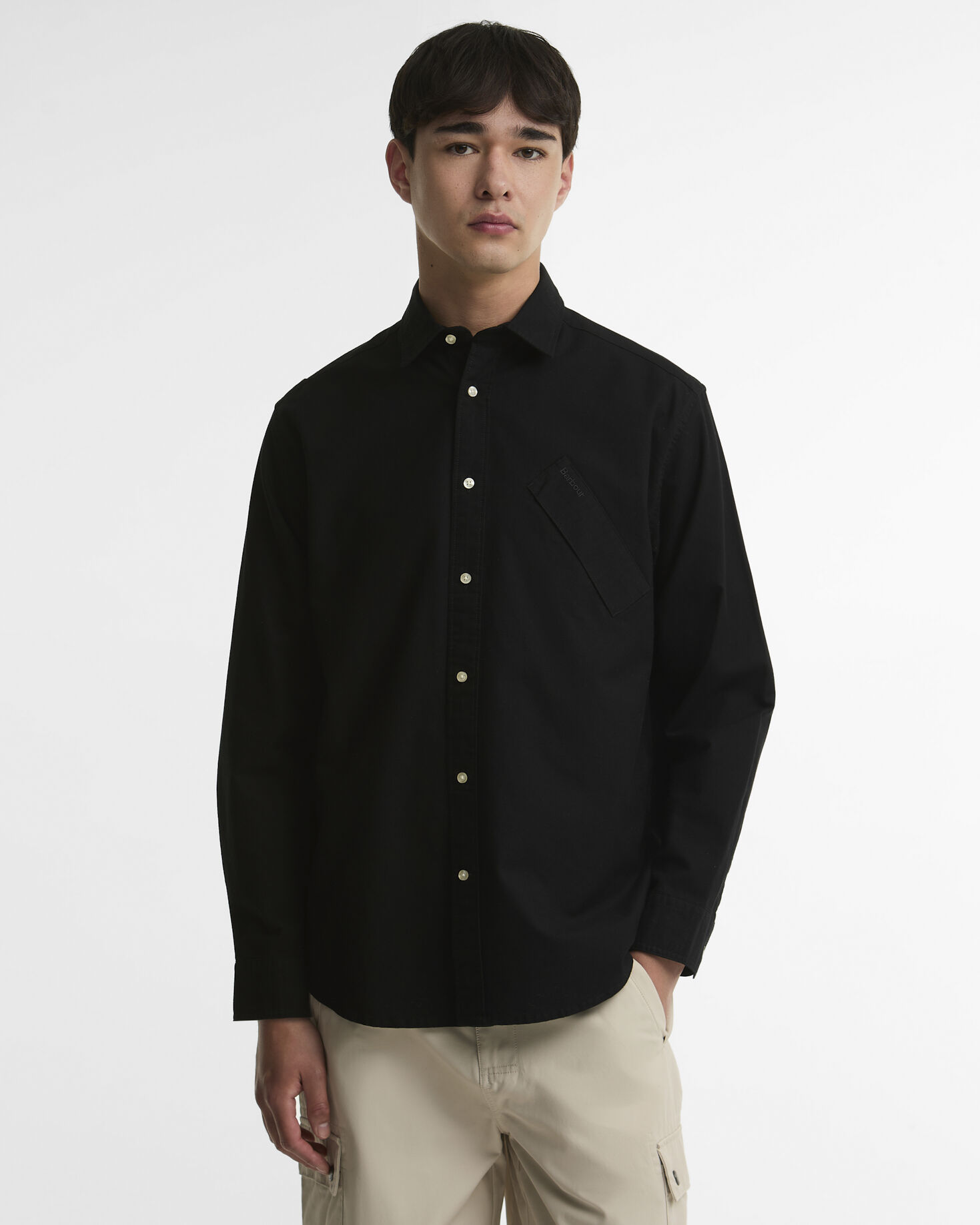 Transport Oversized Oxford Shirt Black