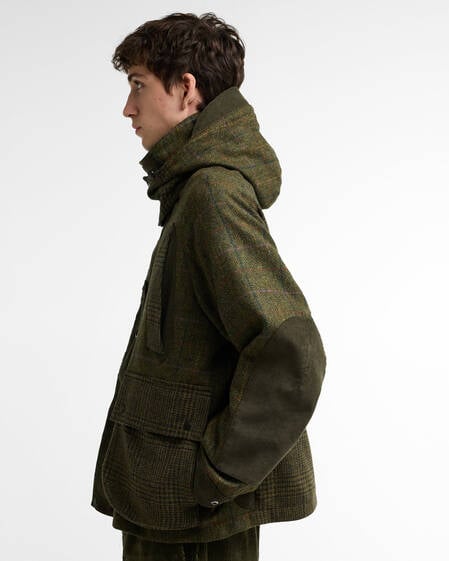 Giacca in lana Barbour x Norbit Olive