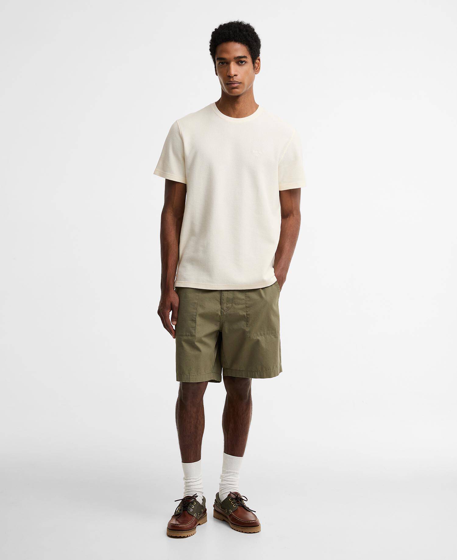 T-Shirt Lingdale Textured Tailored Whisper White image number 1