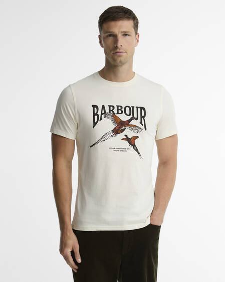 Pheasant Graphic Tailored T-Shirt Whisper White