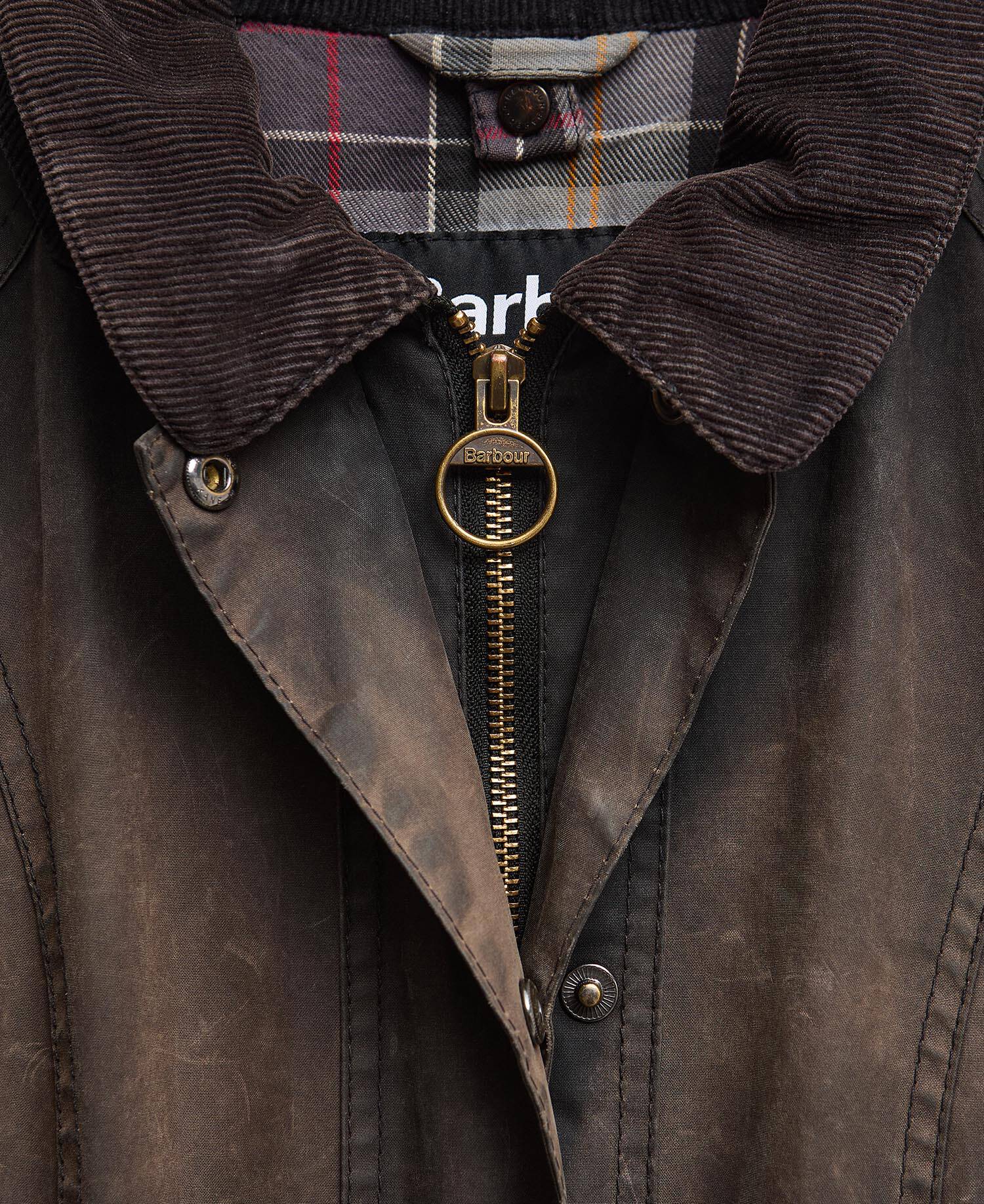 Barbour Re-Loved Beadnell Waxed Jacket - Size 12 Black image number 3