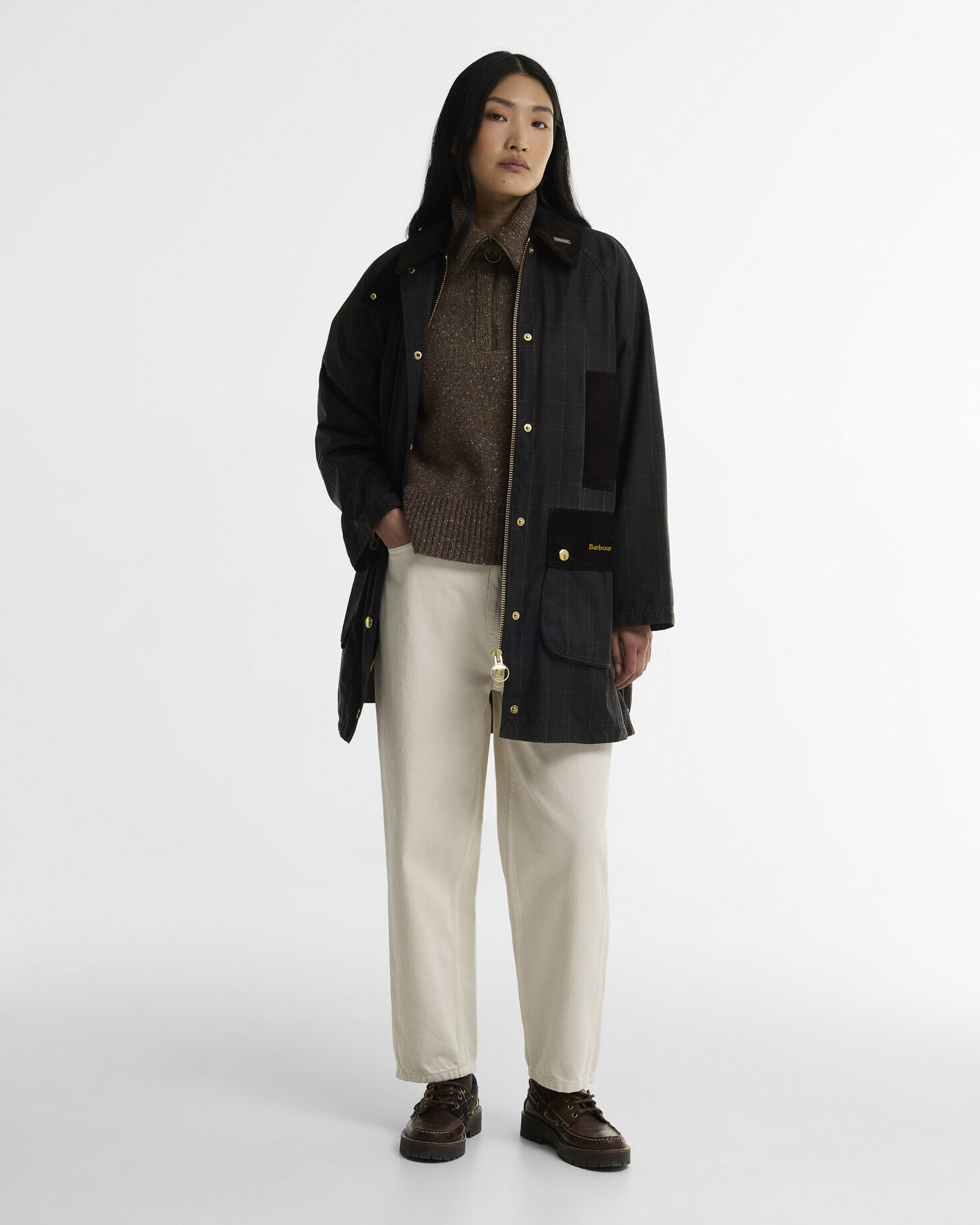 Tartan Reimagined Icons Tartan Modern Beaufort Waxed Jacket Classic Tartan/Olive