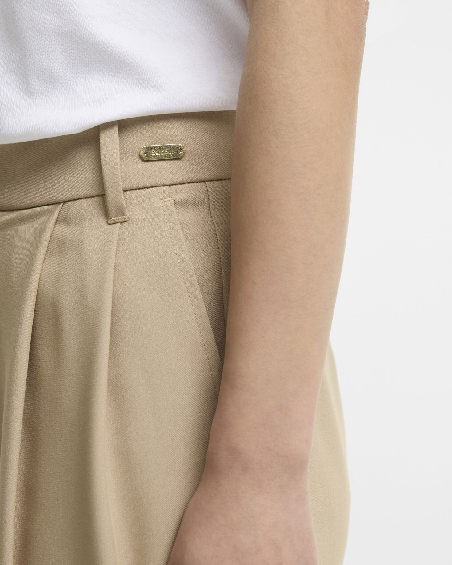 Fawne Straight-Leg Trousers Warm Trench