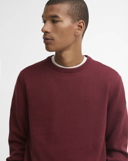 Pima Cotton Crew Neck Jumper Russet