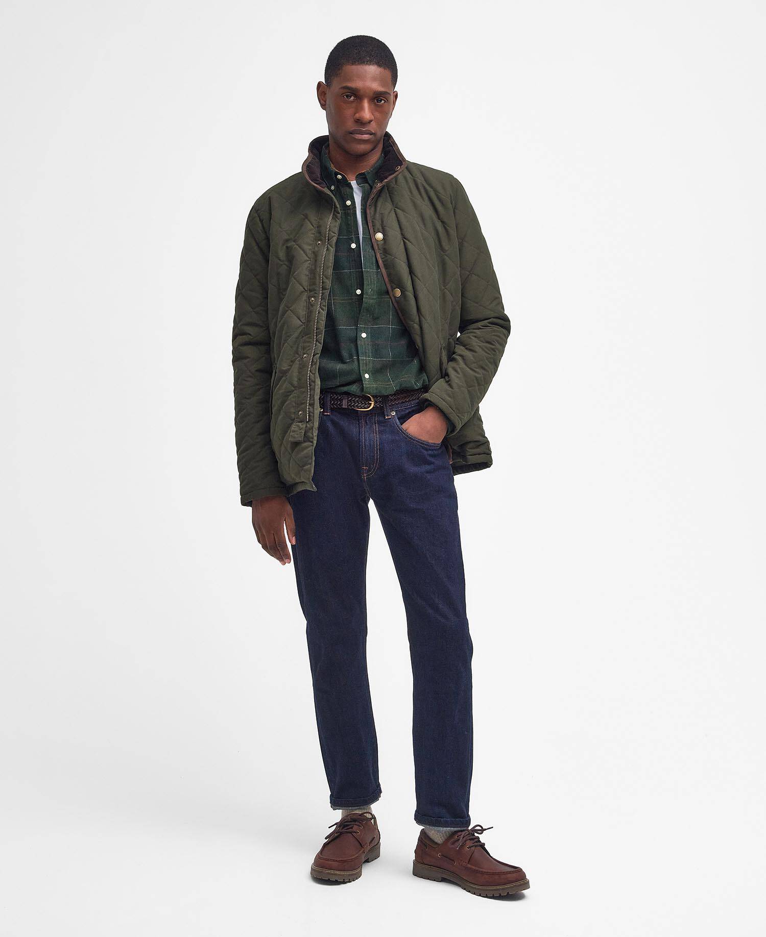 Shoverler Quilted Jacket Dark Olive image number 1