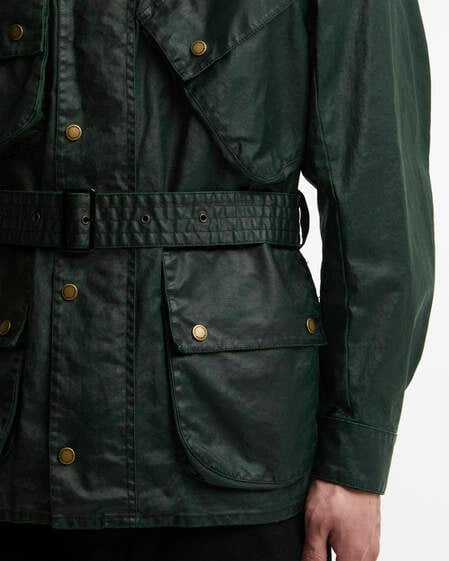 B.Intl Freizeitjacke Distressed 90th Anniversary A7 Green