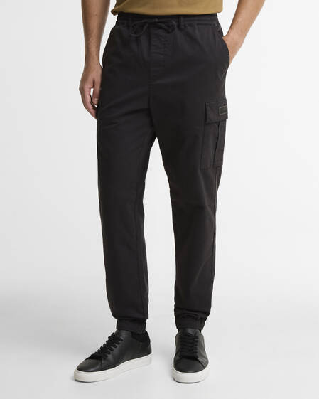 Outline Cargo Trousers Black