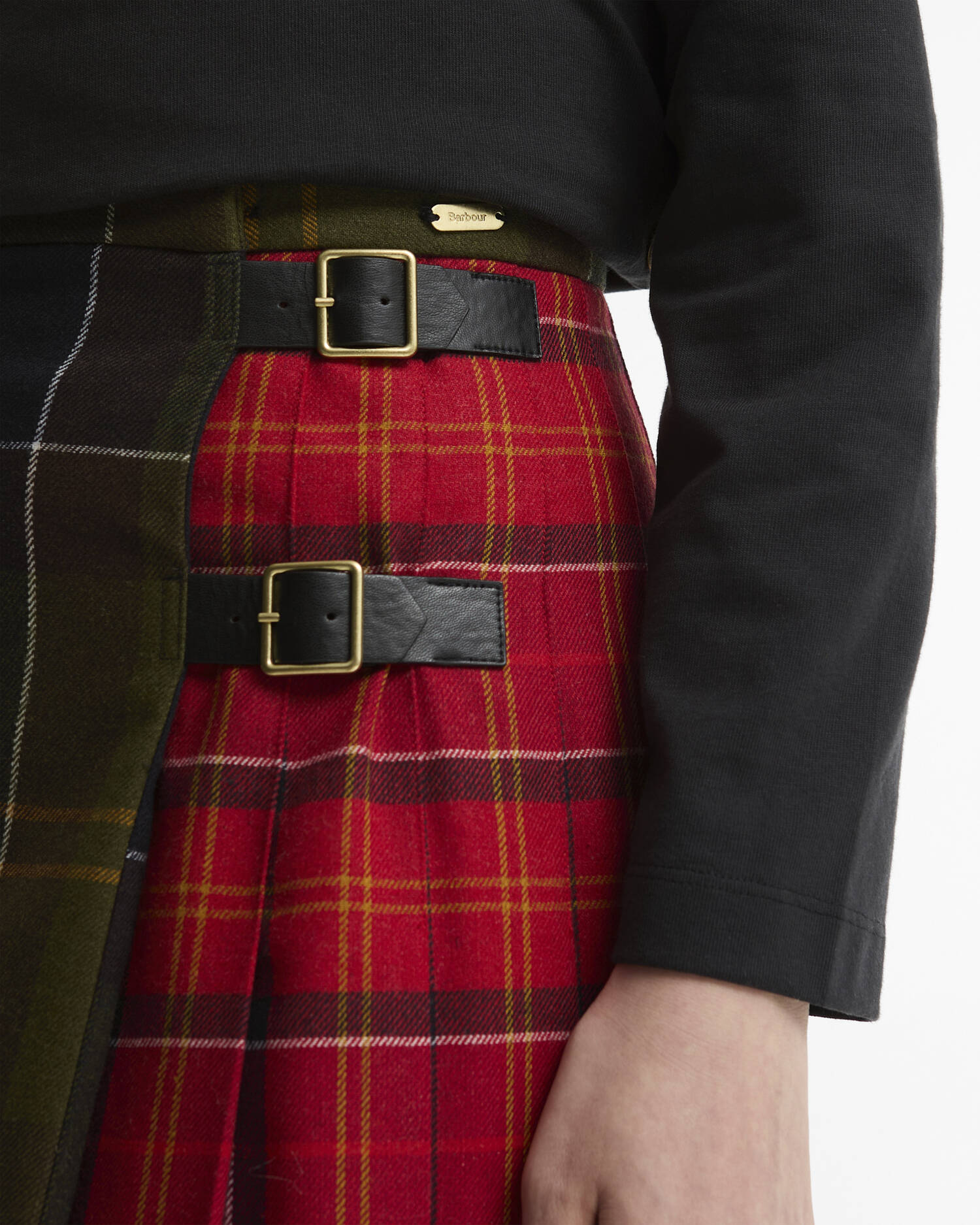 Marena Tartan Midi Skirt Cardinal Tartan Multi image number 3