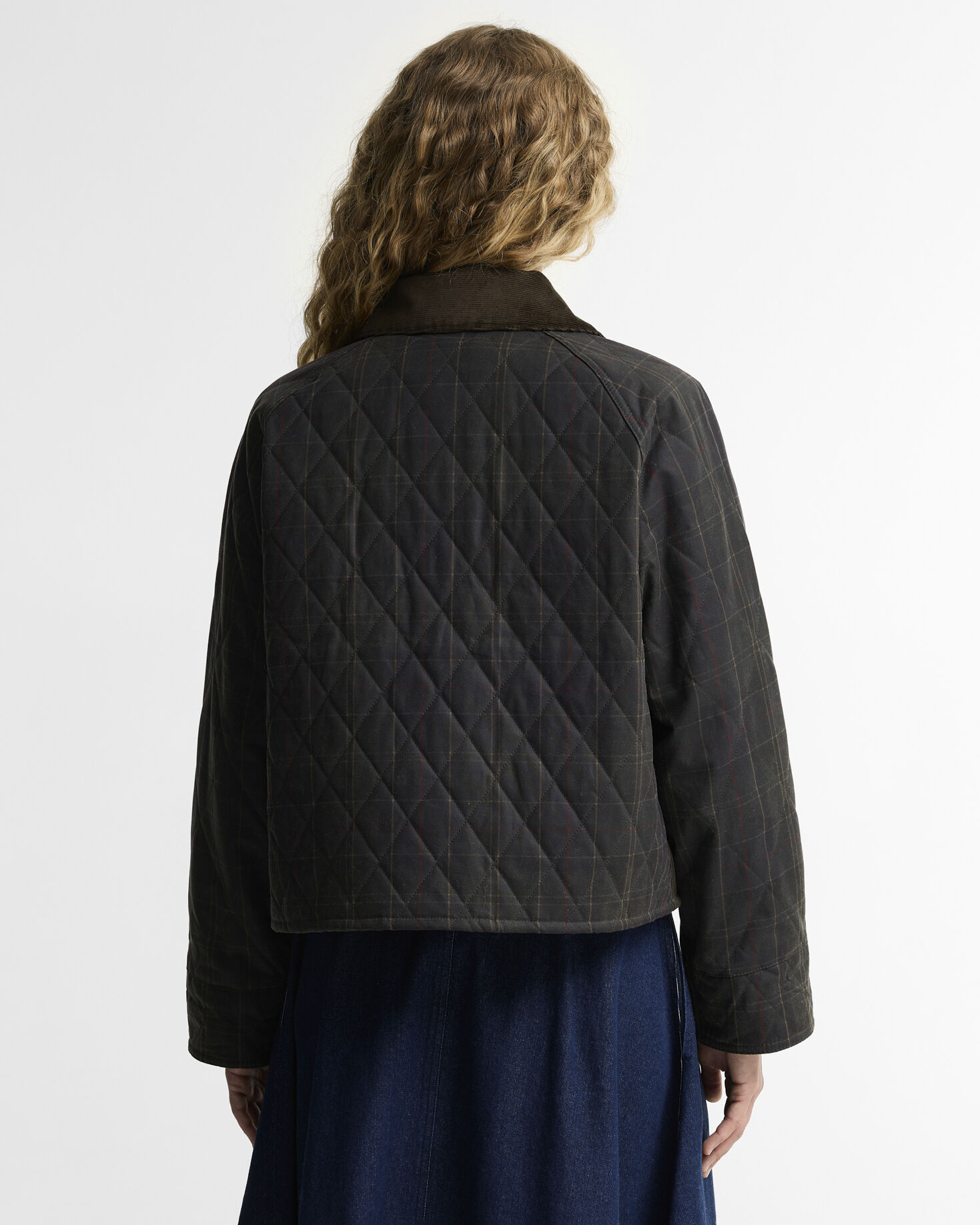 Tartan Reimagined Icons Tartan Quilted Spey Waxed Jacket Olive/Classic