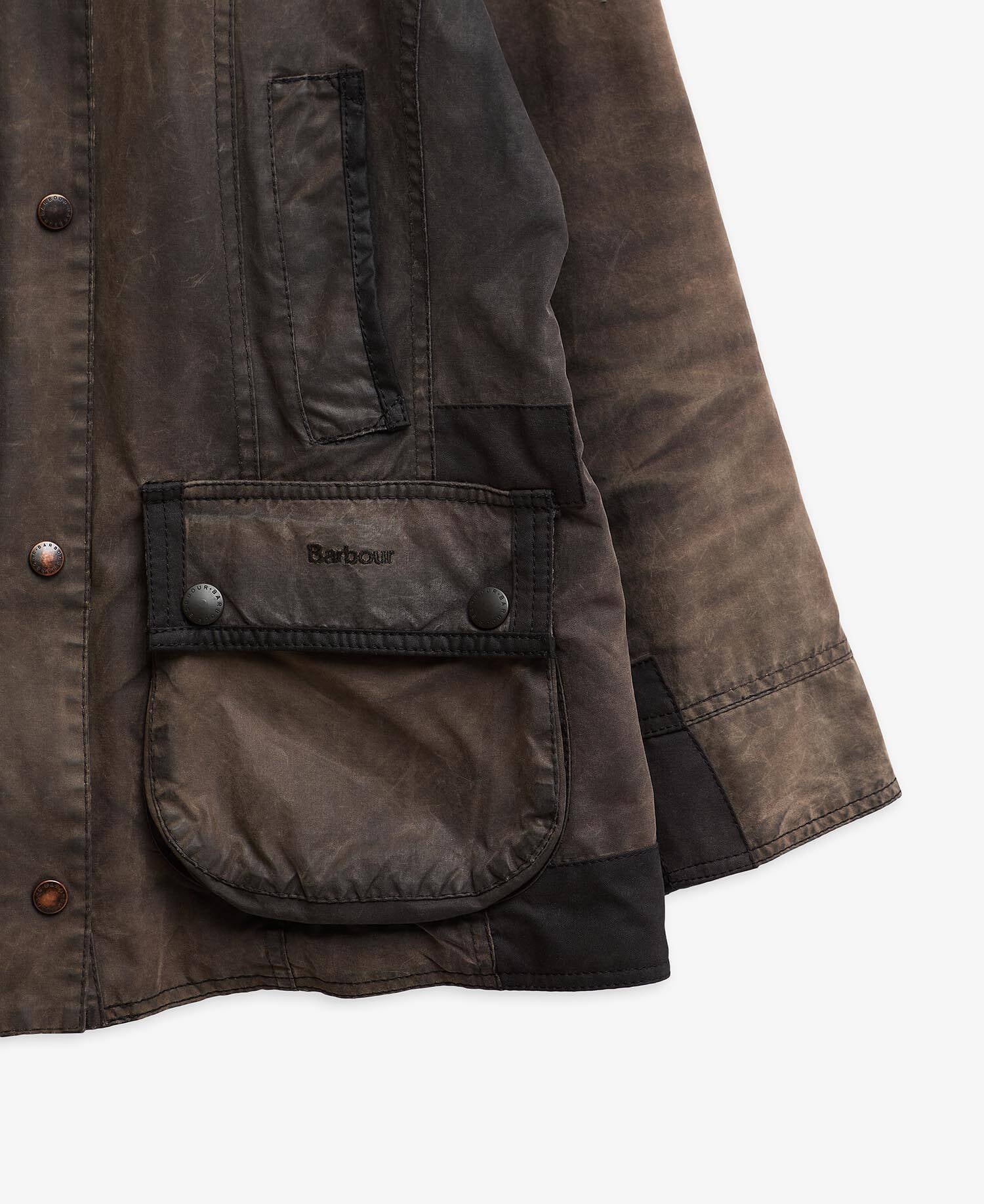 Barbour Re-Loved Beadnell Waxed Jacket - Size 12 Black image number 5