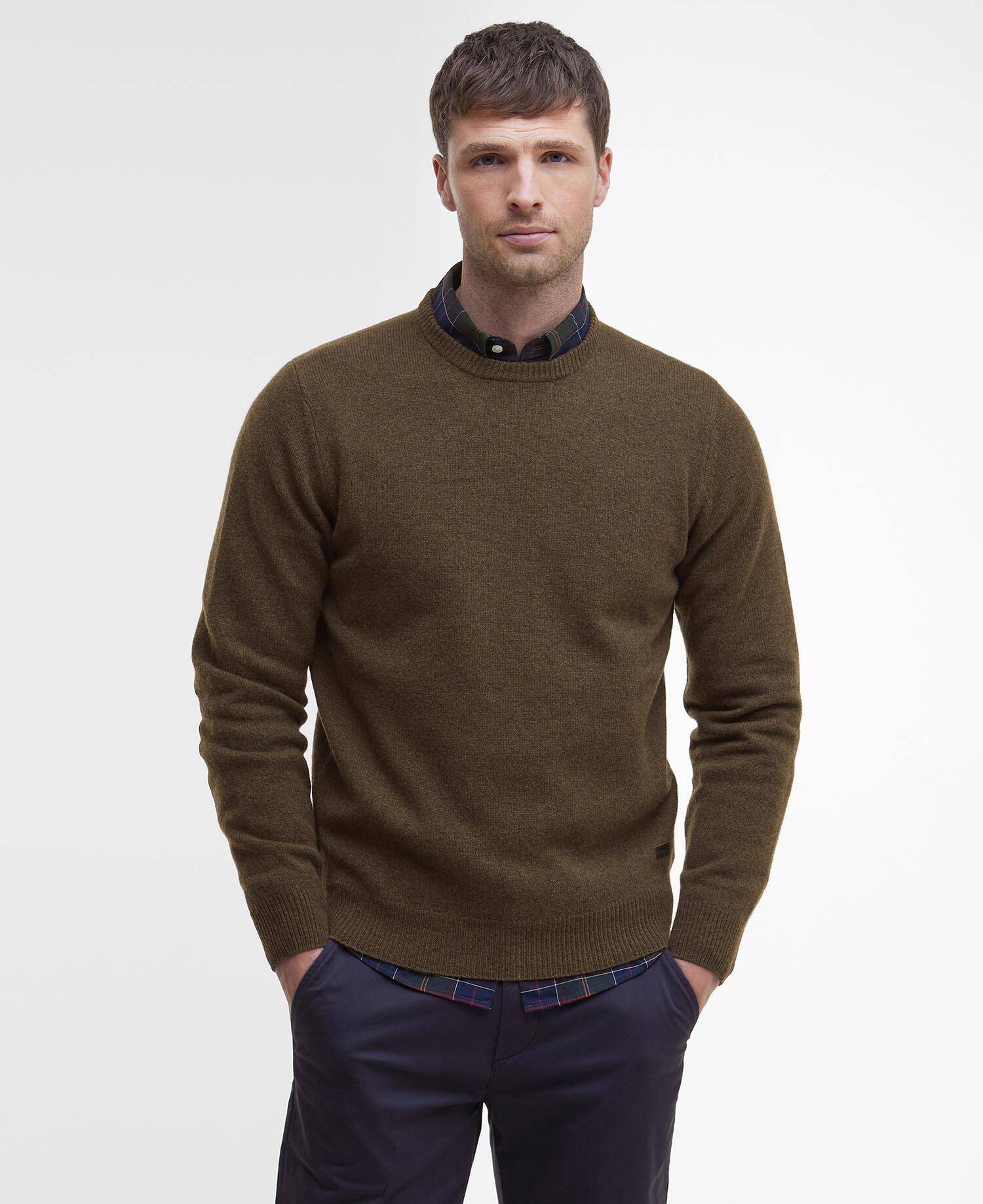 Essential Crew-Neck Jumper Willow Green image number 0