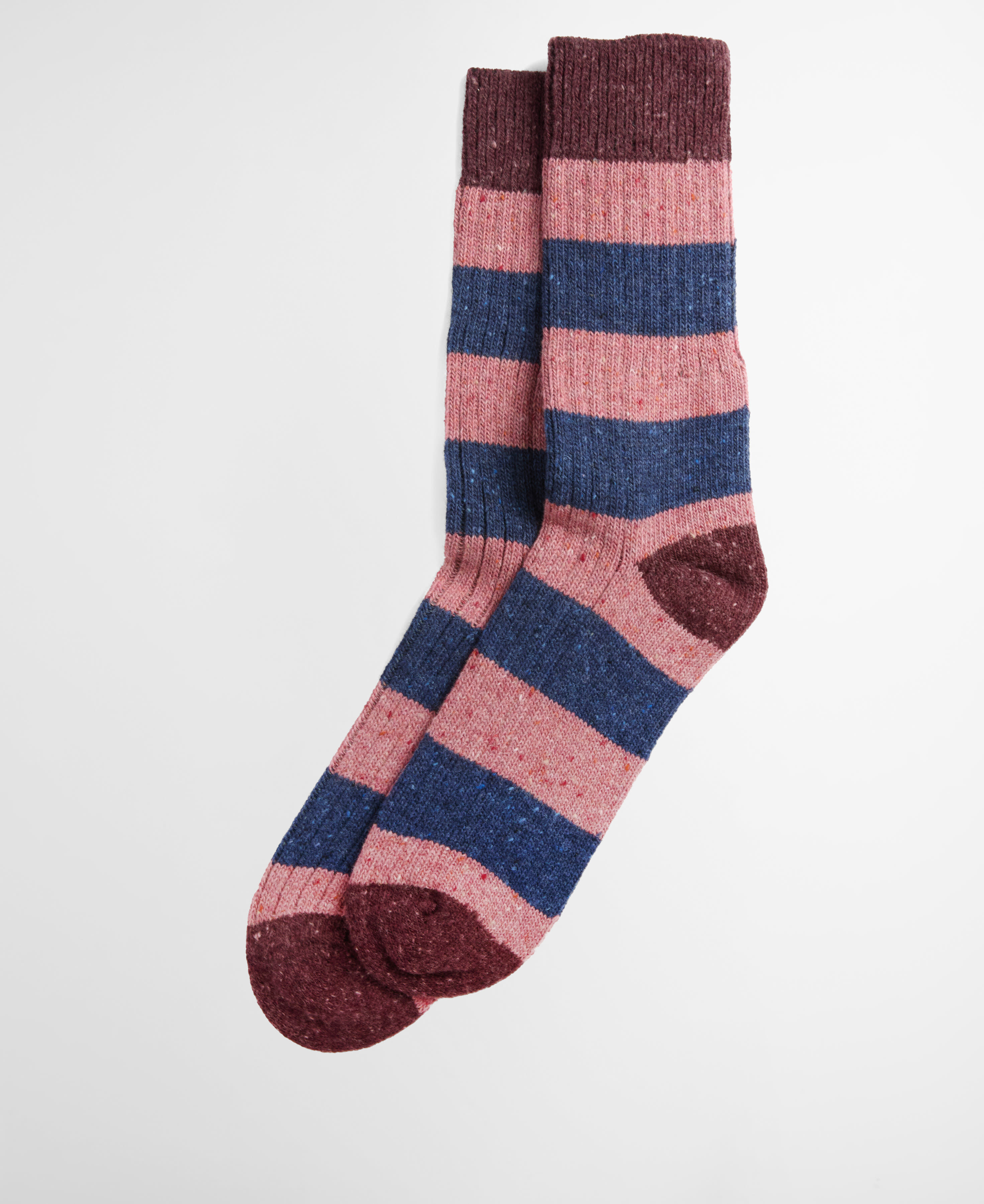 Houghton Stripe Socks Bordeaux/Navy