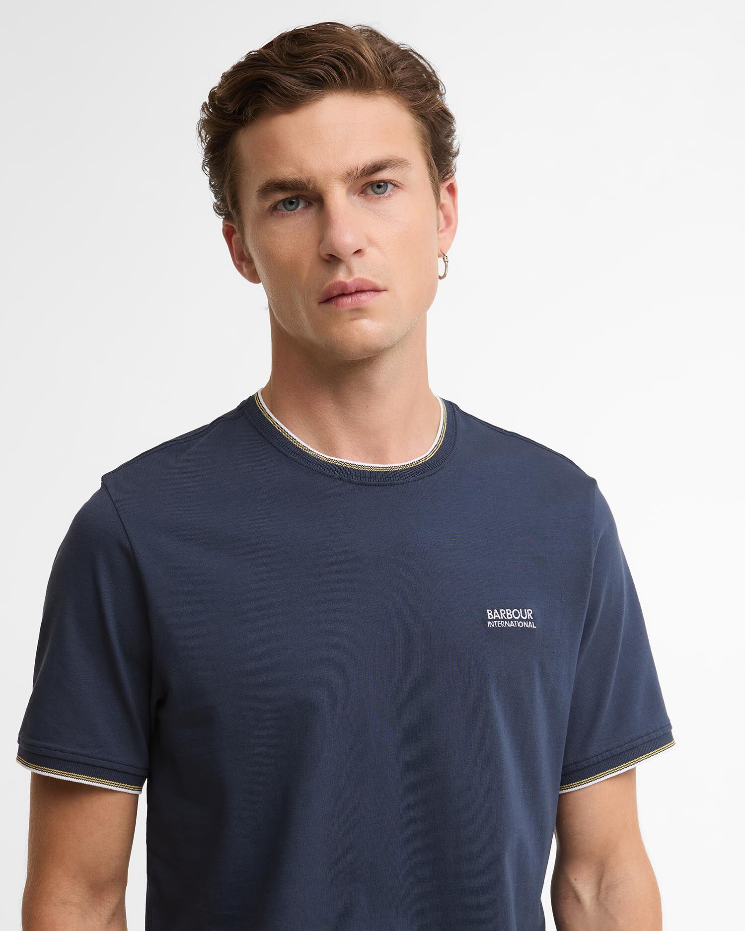 T-Shirt Ashmann Tipped Oxford Navy