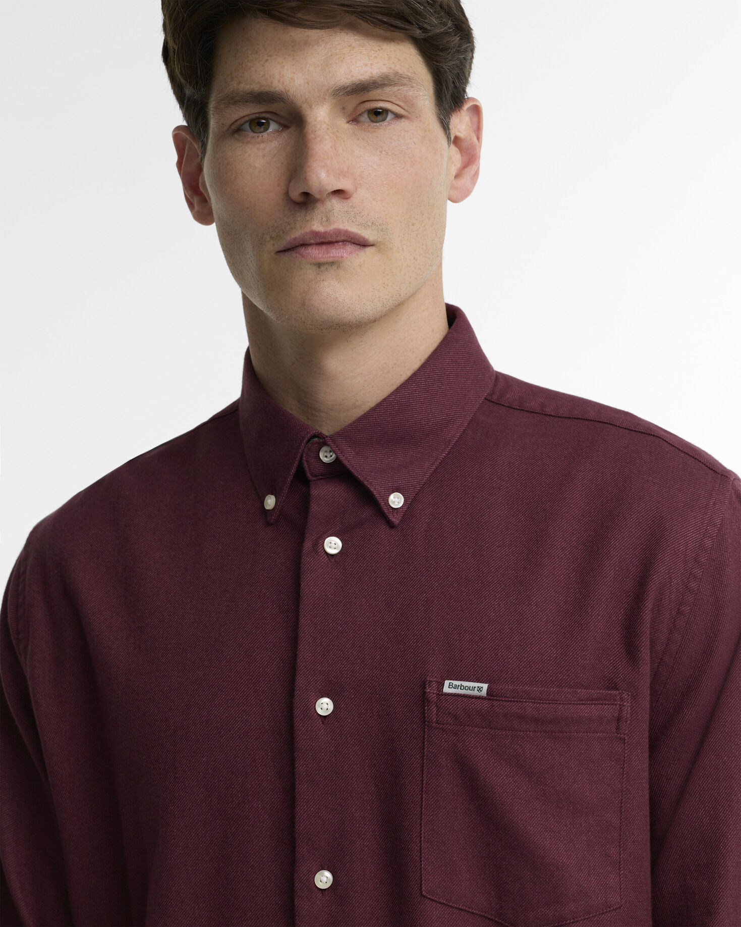 Sparrowhill Regular Long-Sleeved Shirt Dark Bordeaux