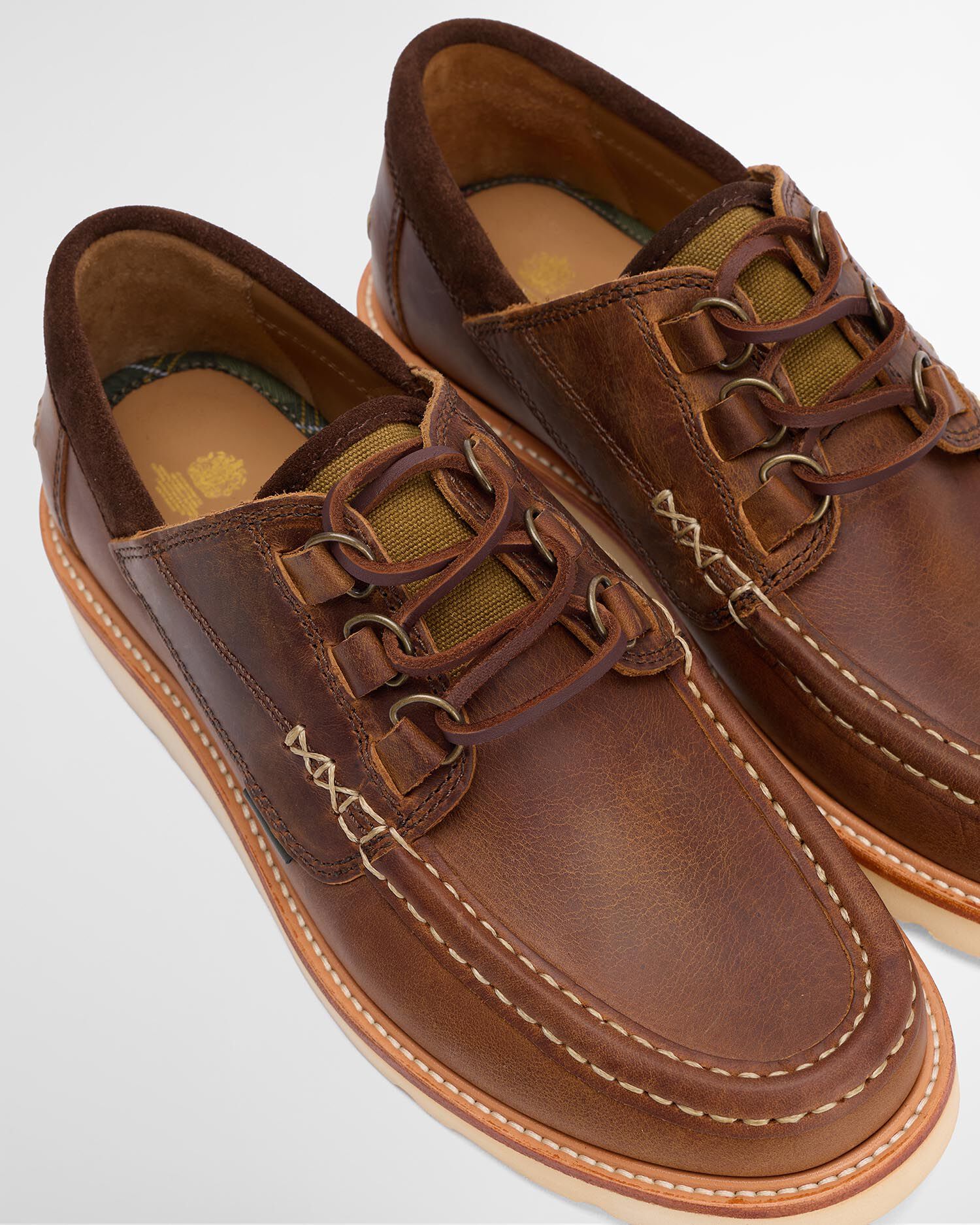 Murtun Moccasin Shoes Brown Leather