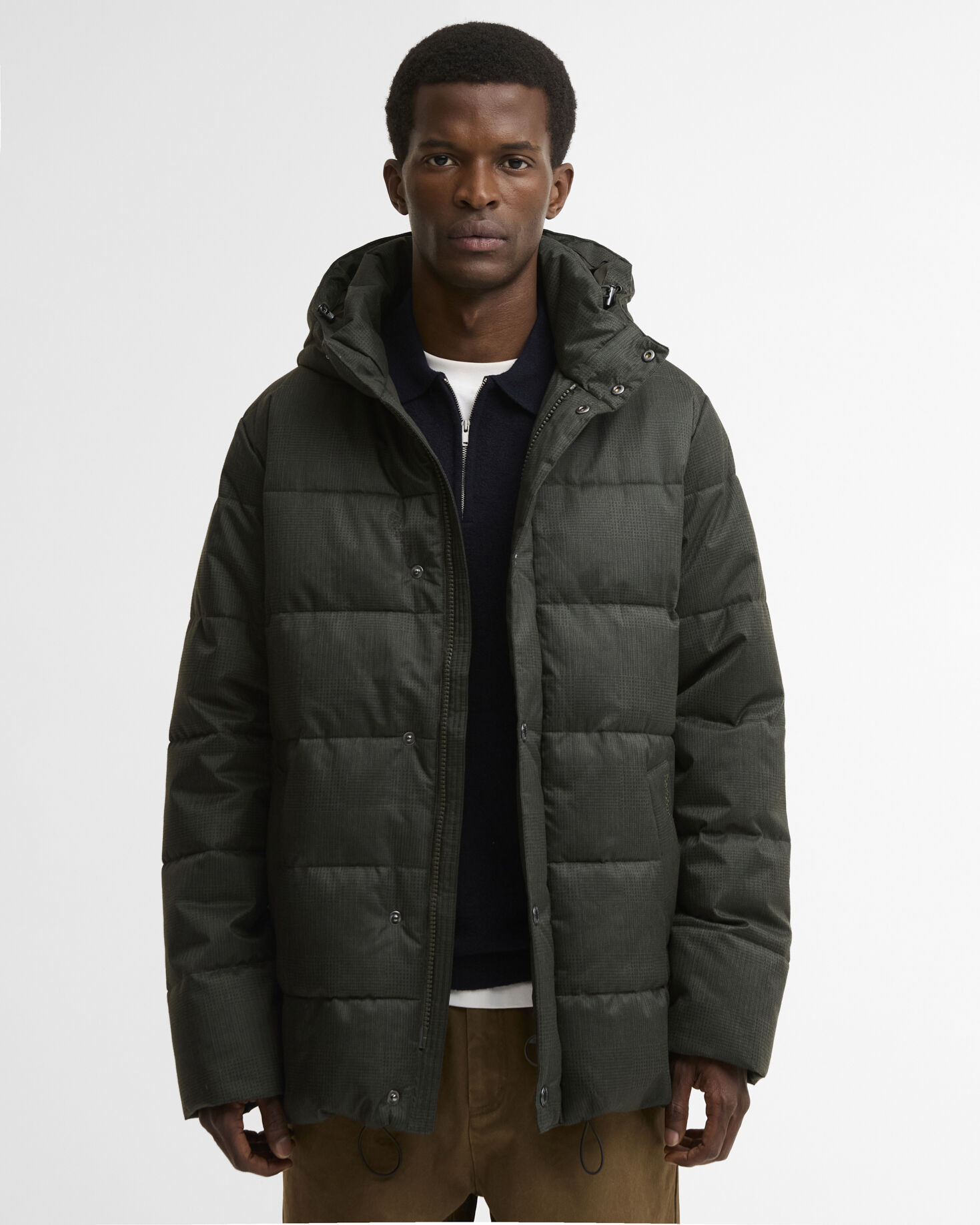 Emble Puffer Jacket Dark Sage