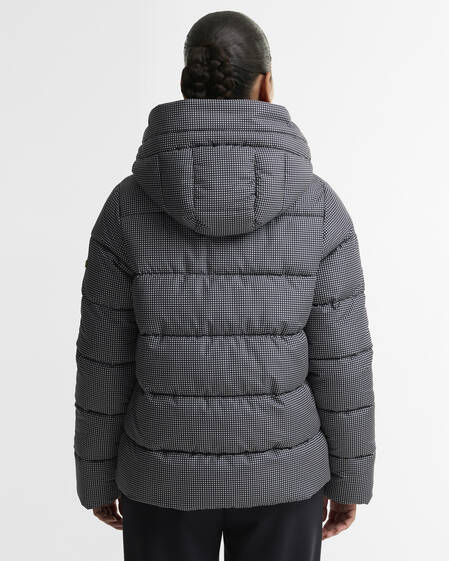 Printed Brantley Puffer Jacket Black Northumberland Check