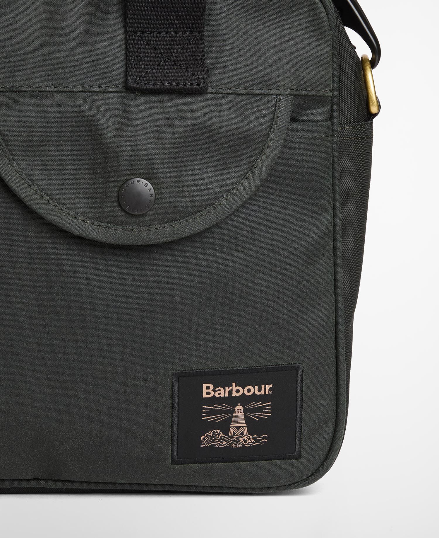 Field Waxed Laptop Bag Sage