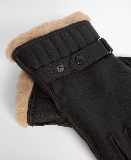 Handschuhe Leather Utility Brown
