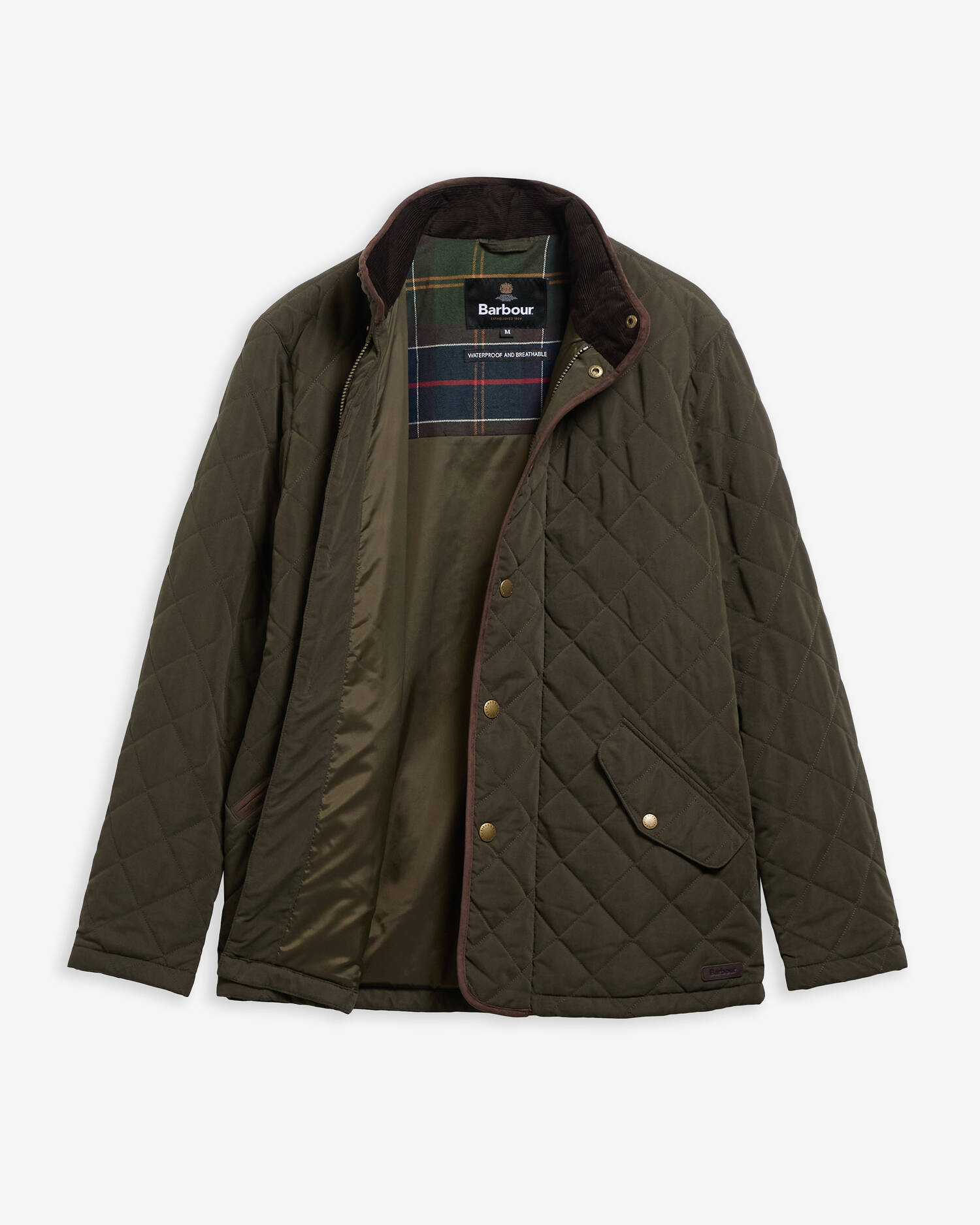 Shoverler Quilted Jacket Dark Olive image number 7
