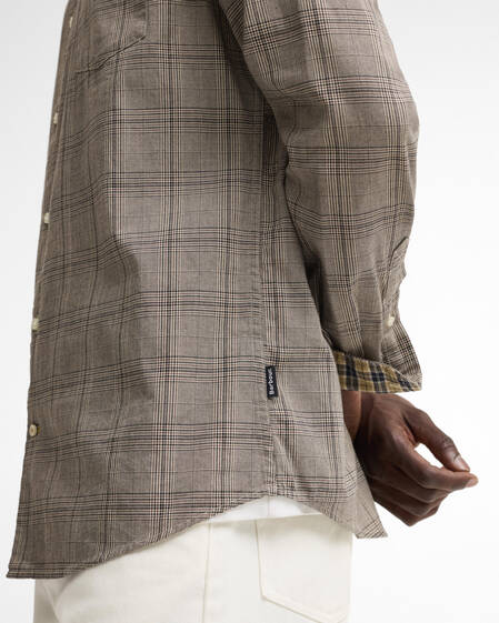 Franklin Tailored Long-Sleeved Shirt Stone