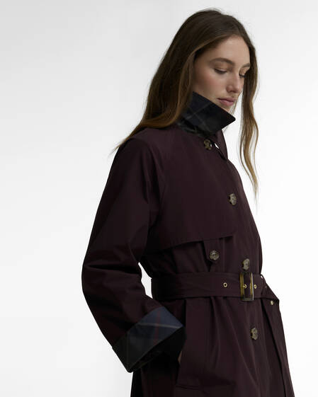 Antonella Showerproof Trench Coat Fig/Shadow Classic