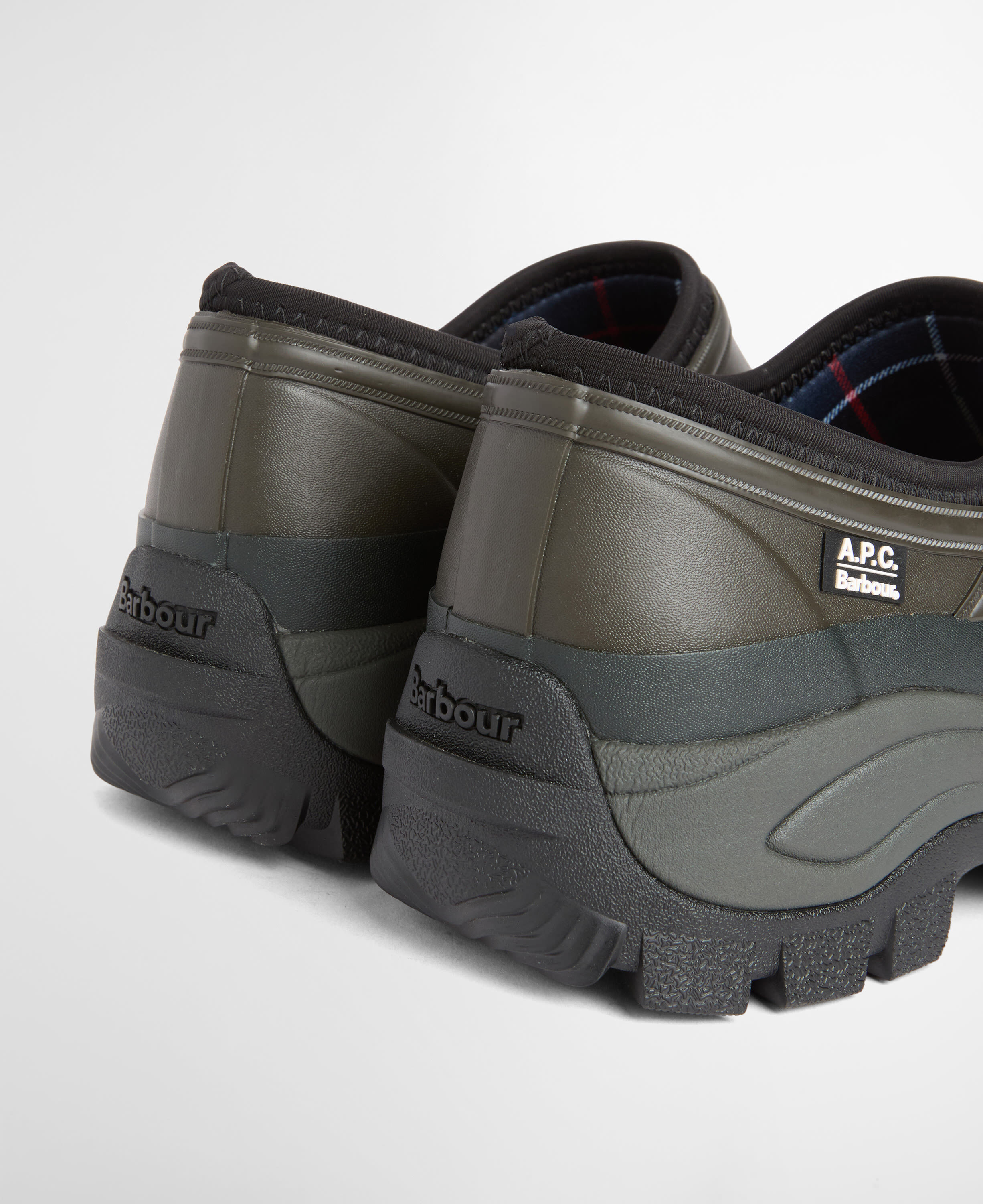 Barbour x A.P.C. Women's Clogs Dark Sage