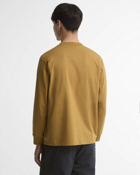 Logo Oversized Long-Sleeved T-Shirt Cumin
