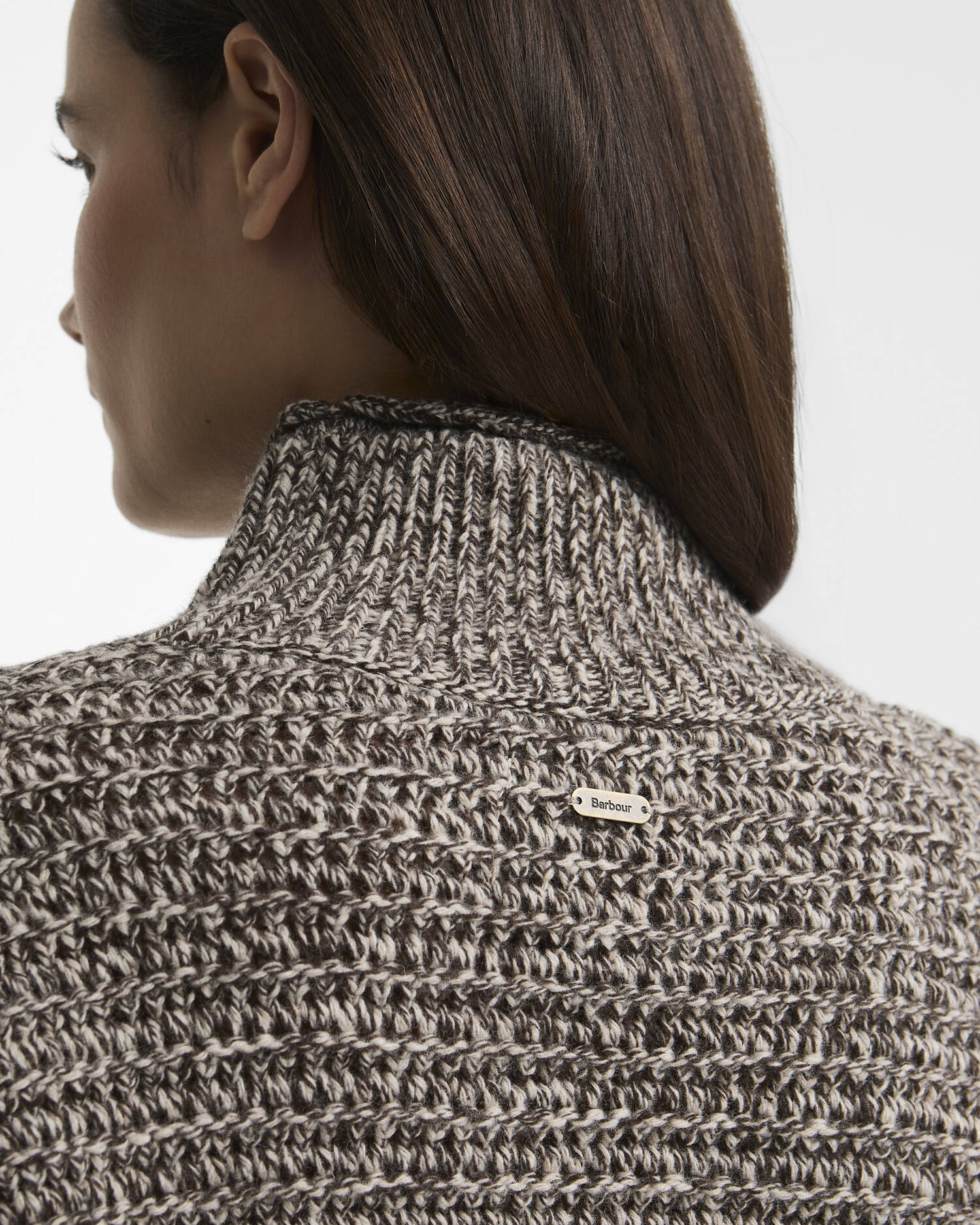 Rosamund Funnel Neck Jumper Oat image number 4