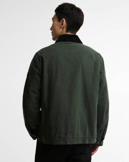 Giacca cerata invernale Drifter Washed. Sage