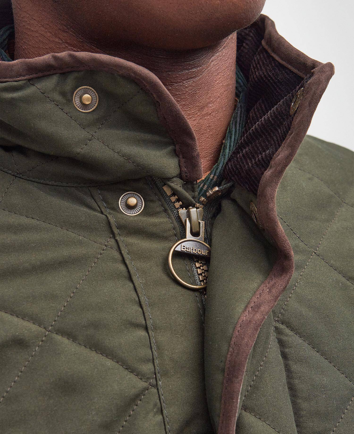 Shoverler Quilted Jacket Dark Olive image number 6
