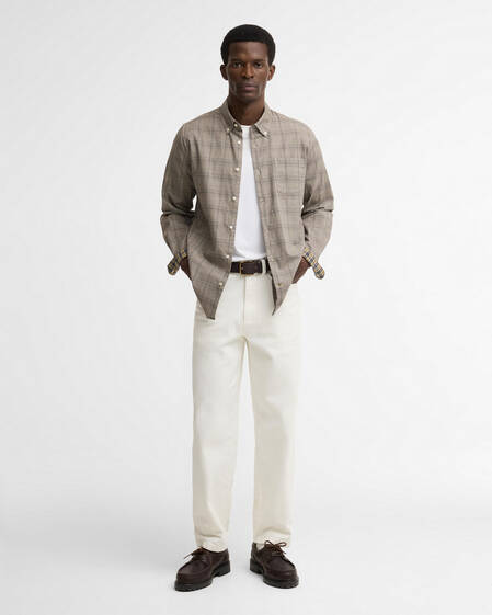 Franklin Tailored Long-Sleeved Shirt Stone