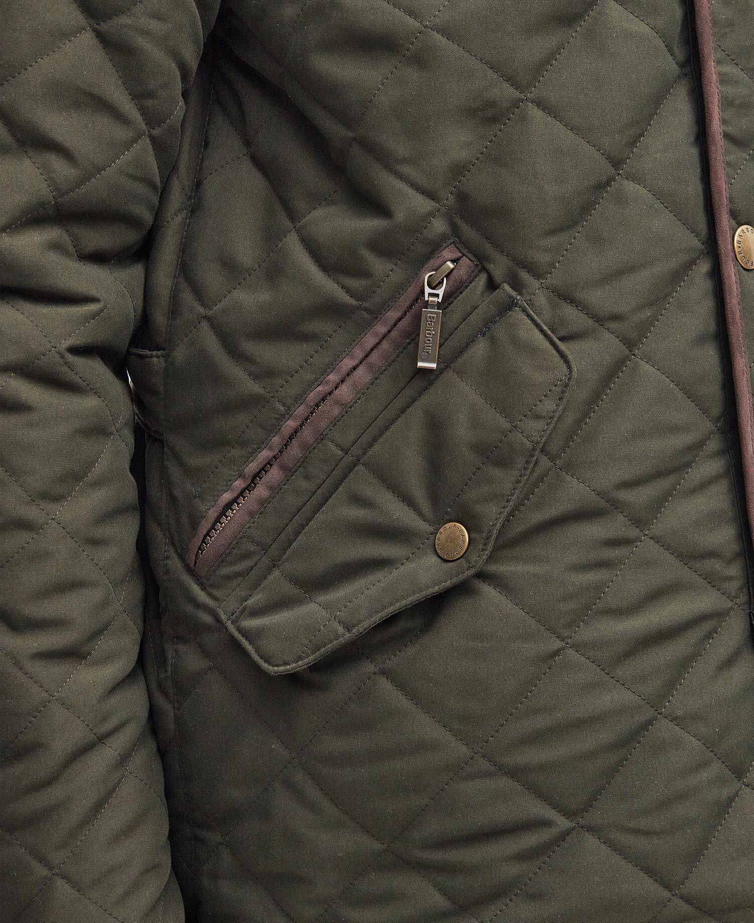 Shoverler Quilted Jacket Dark Olive image number 5