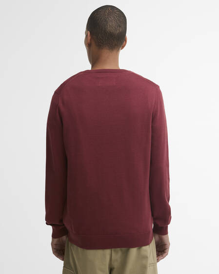 Pima Cotton Crew Neck Jumper Russet