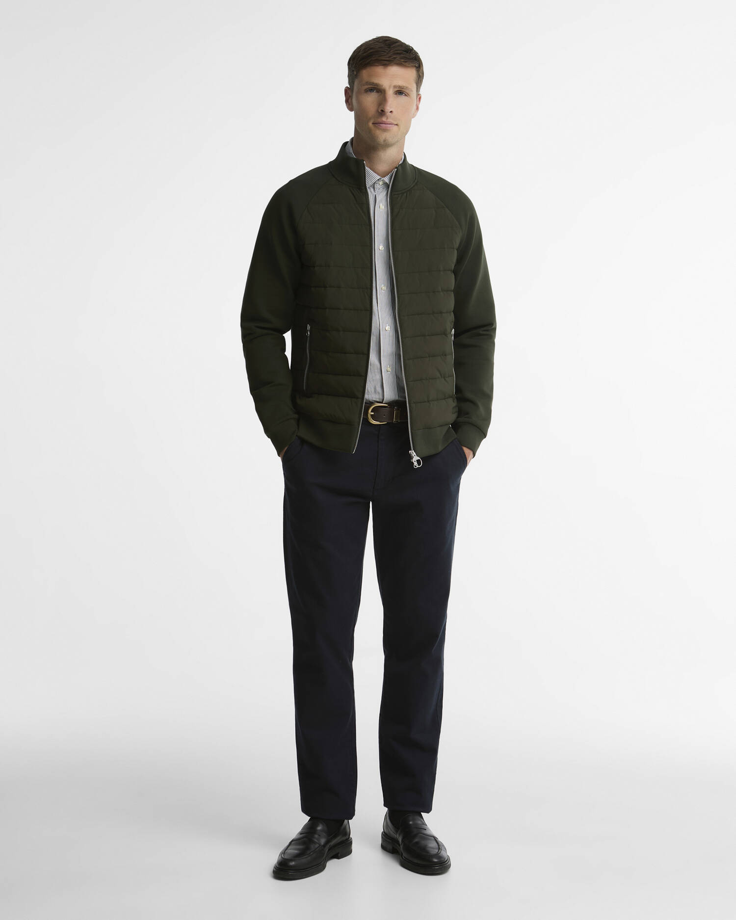 Thornton Quilted Sweatshirt Sage image number 1