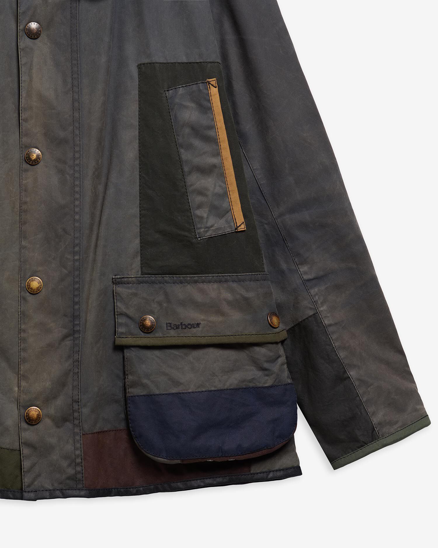Barbour Re-loved Men's Ashby Waxed Jacket - Size M Navy