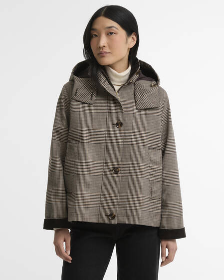 Connie Showerproof Jacket Prince Of Wales Check