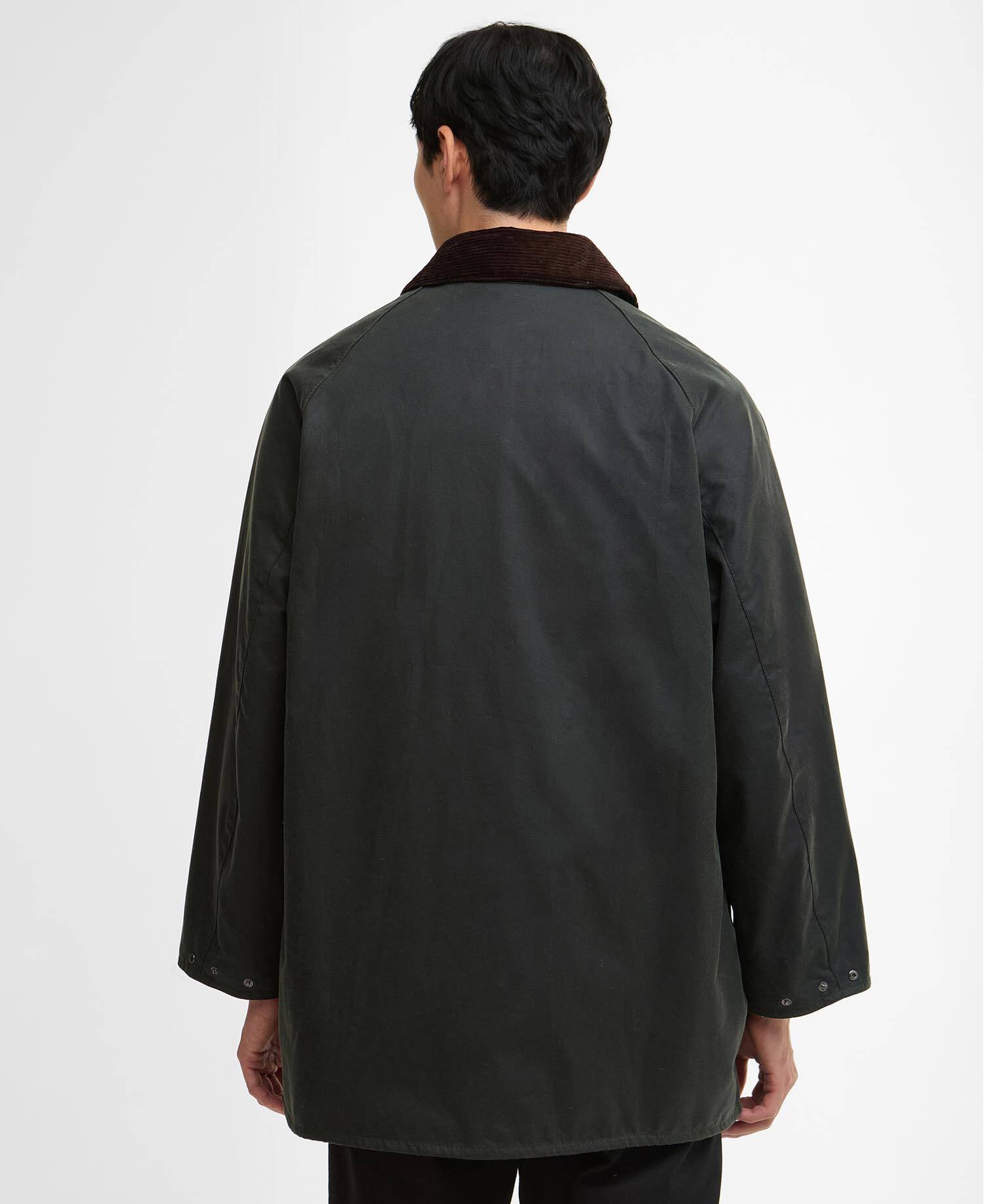Oversized Beaufort Waxed Jacket Sage image number 2