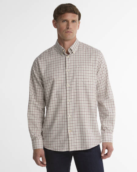 Preston Regular Long-Sleeved Shirt Dark Bordeaux