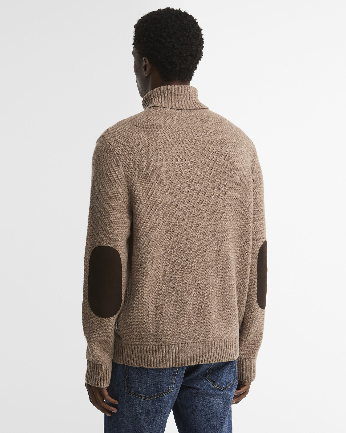 Barbour Rollkragenpullover Staplecross Lambswool Stone