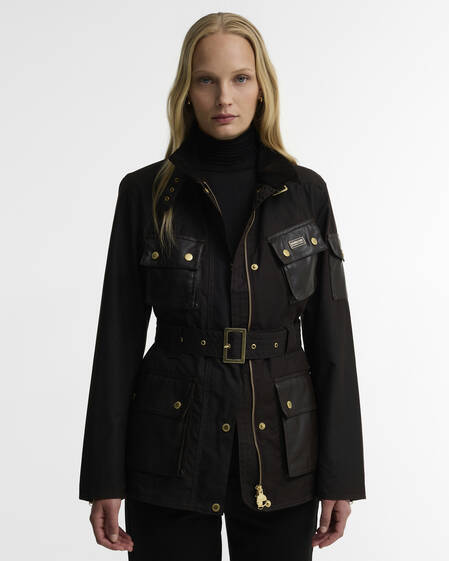 B.Intl Wachsjacke International Heritage Rustic/Truffle Northumberland Check