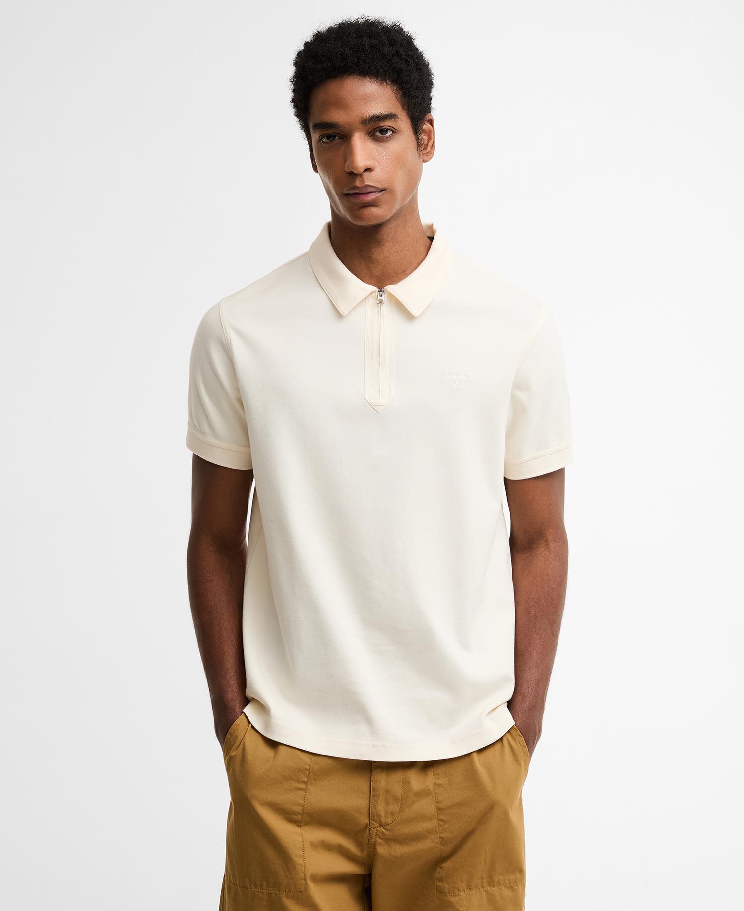 Crakehall Tailored Polo Shirt Whisper White